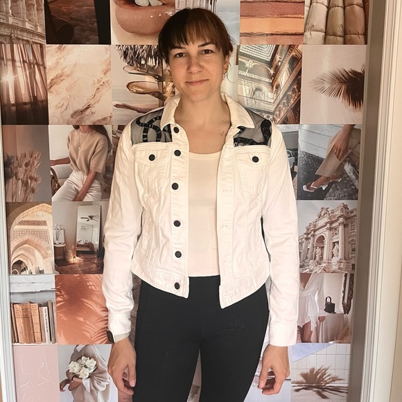 Snake Lace Denim Jacket - Picture 2 of 2